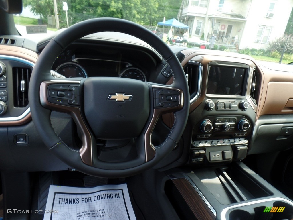 2020 Chevrolet Silverado 2500HD High Country Crew Cab 4x4 Jet Black/­Umber Dashboard Photo #134377974