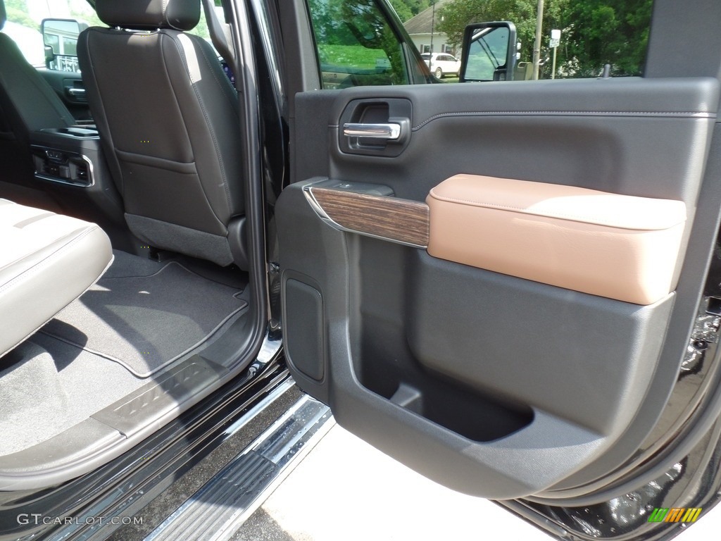 2020 Chevrolet Silverado 2500HD High Country Crew Cab 4x4 Jet Black/­Umber Door Panel Photo #134378397