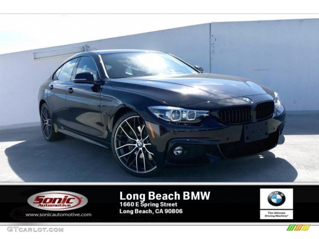 2020 4 Series 430i Gran Coupe - Black Sapphire Metallic / Black photo #1