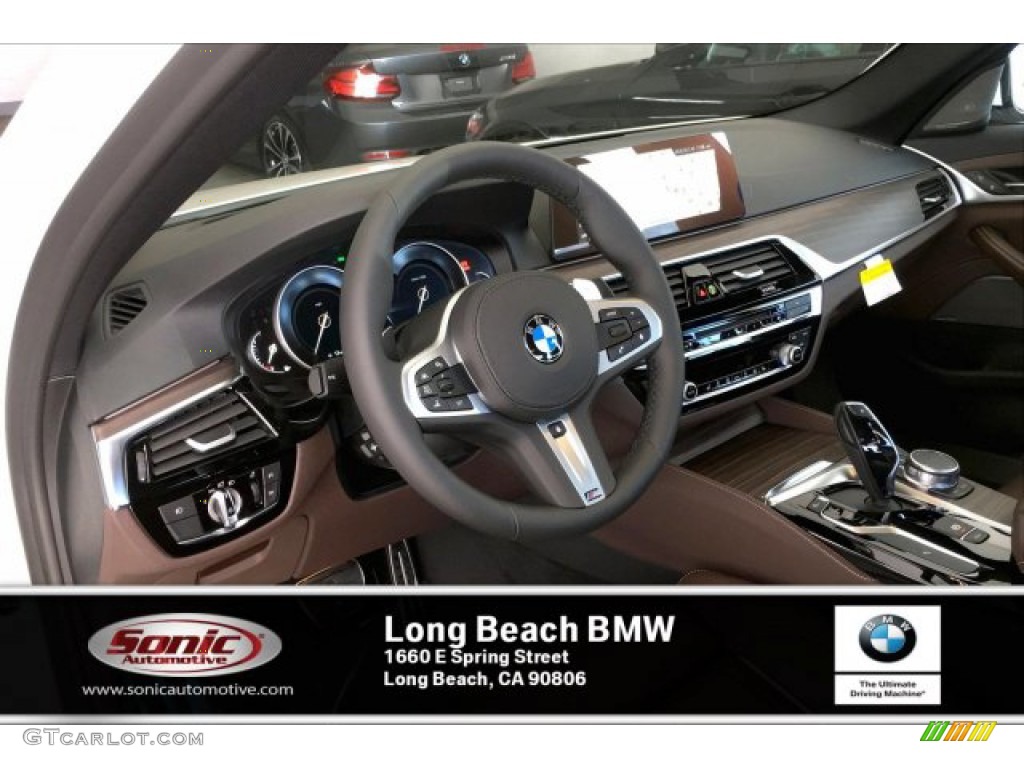 2019 5 Series 540i Sedan - Alpine White / Mocha photo #4