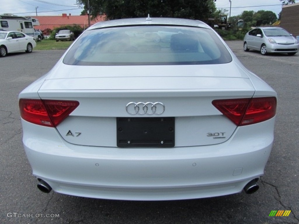 2013 A7 3.0T quattro Premium Plus - Glacier White Metallic / Velvet Beige photo #9