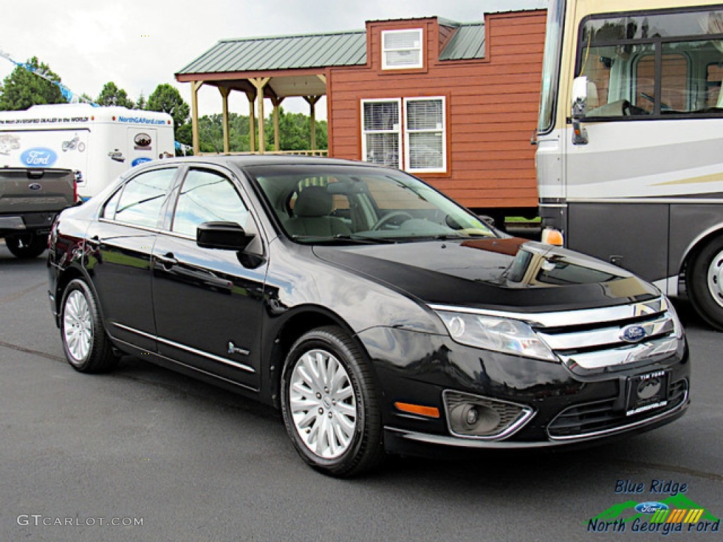 2011 Fusion Hybrid - Tuxedo Black Metallic / Charcoal Black photo #7