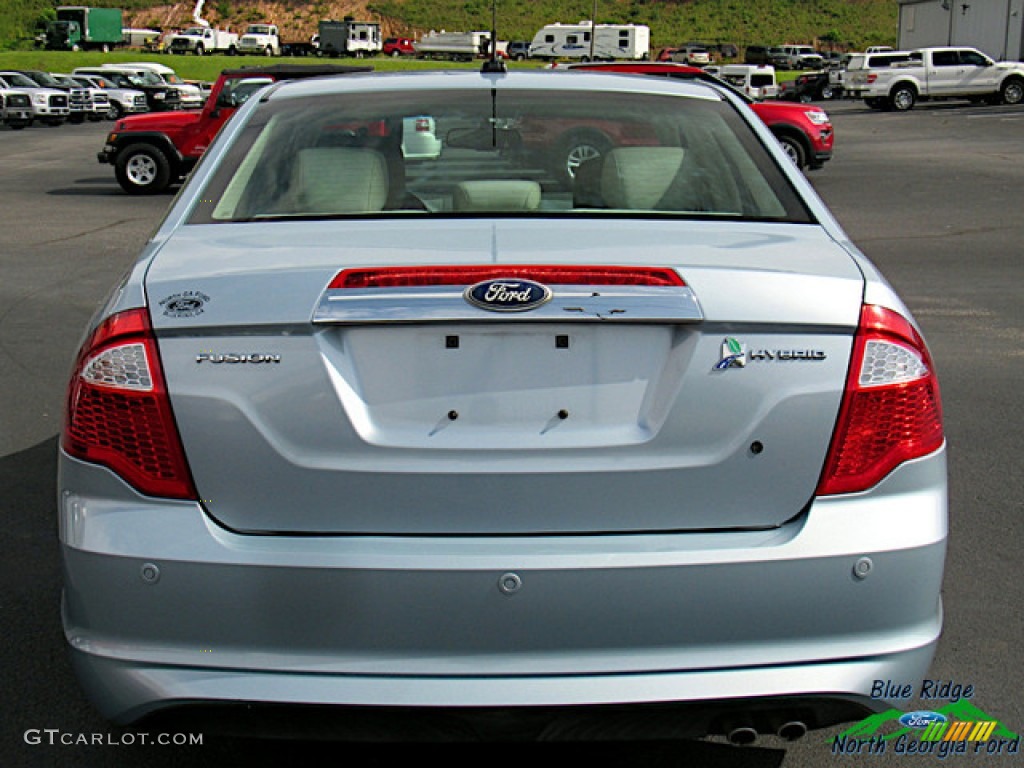2011 Fusion Hybrid - Light Ice Blue Metallic / Medium Light Stone photo #4