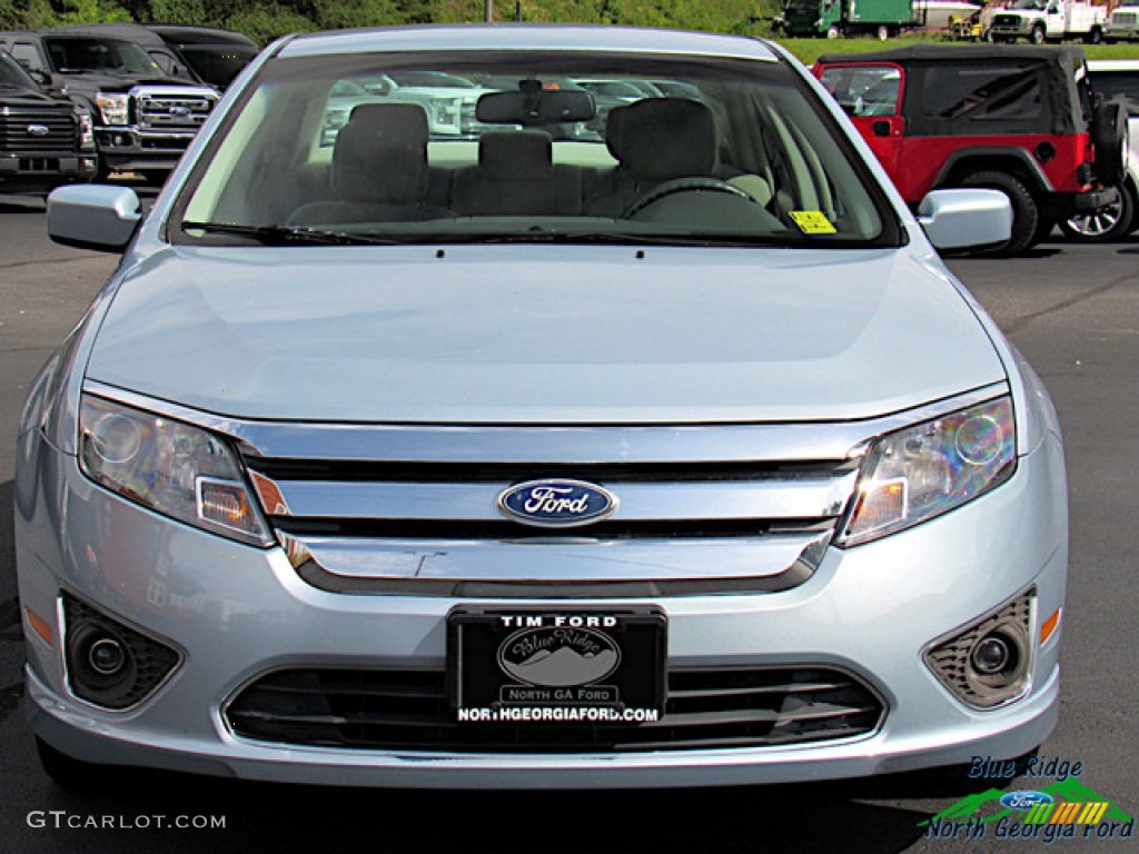 2011 Fusion Hybrid - Light Ice Blue Metallic / Medium Light Stone photo #8