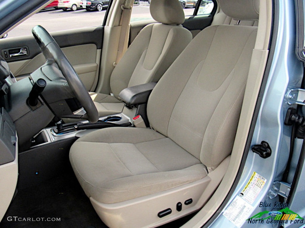 2011 Fusion Hybrid - Light Ice Blue Metallic / Medium Light Stone photo #10