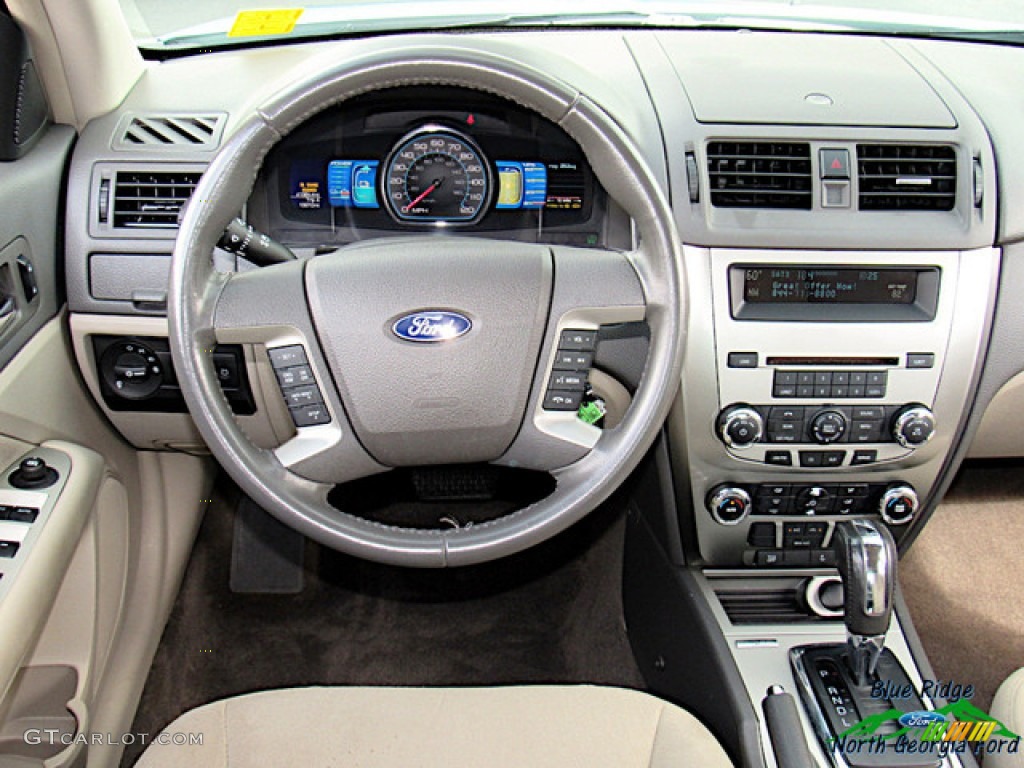 2011 Fusion Hybrid - Light Ice Blue Metallic / Medium Light Stone photo #14