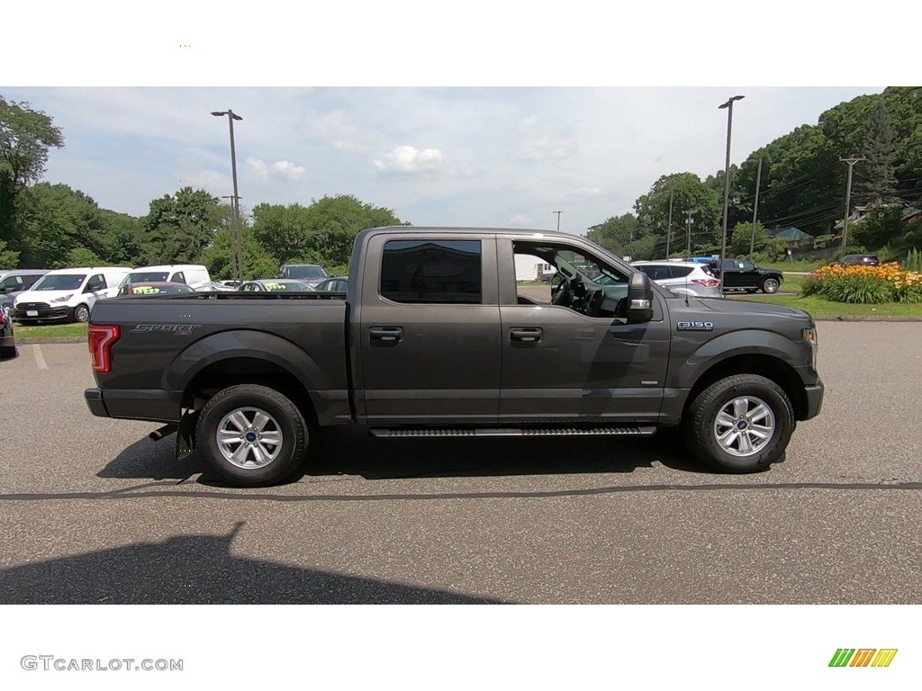 2016 F150 XL SuperCrew 4x4 - Lithium Gray / Medium Earth Gray photo #8