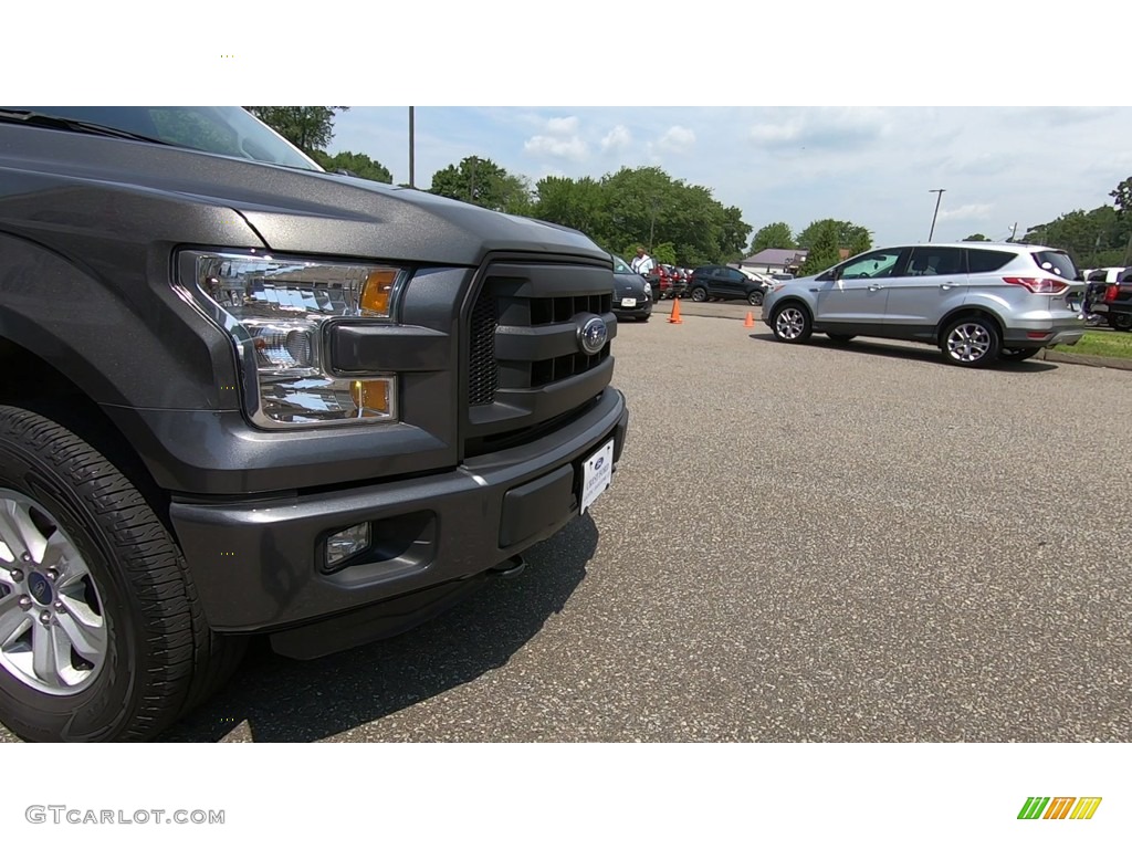 2016 F150 XL SuperCrew 4x4 - Lithium Gray / Medium Earth Gray photo #28