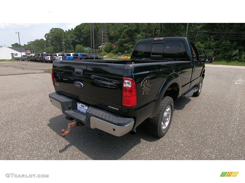 2013 F250 Super Duty XLT Regular Cab 4x4 - Green Gem Metallic / Steel photo #7