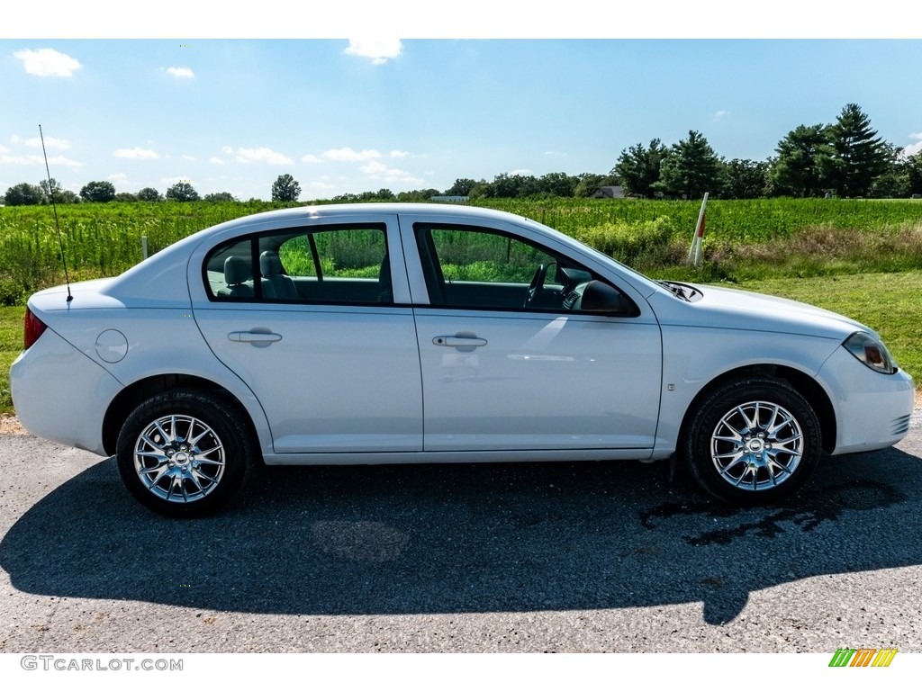2009 Cobalt LS Sedan - Summit White / Gray photo #3