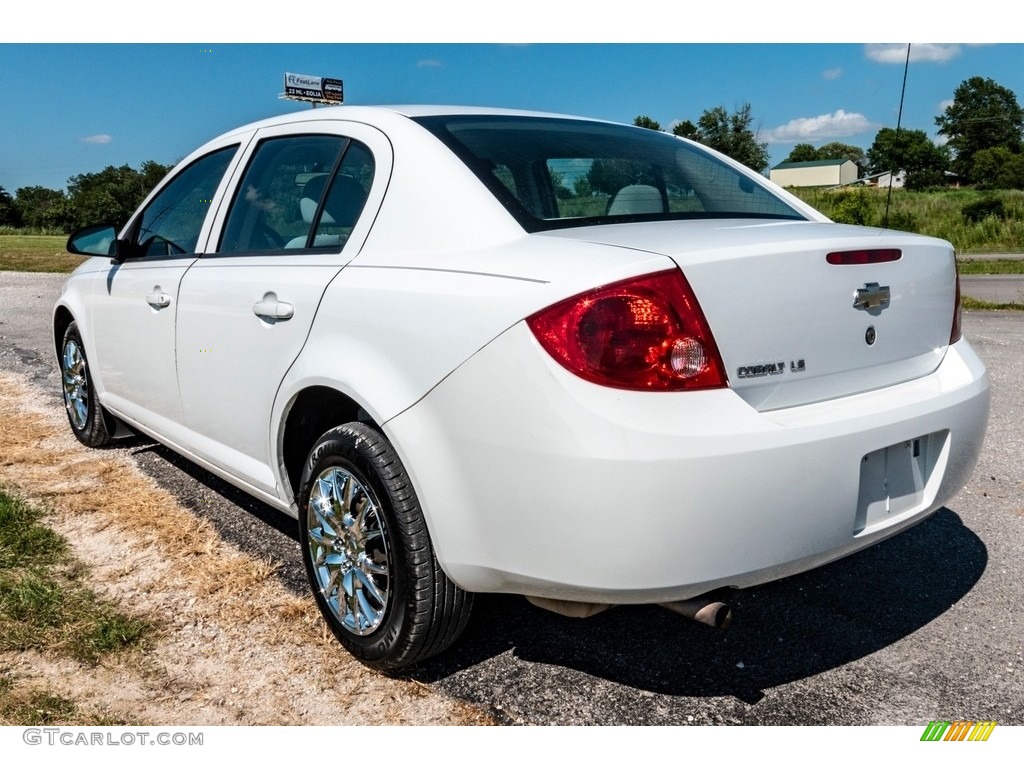 2009 Cobalt LS Sedan - Summit White / Gray photo #6