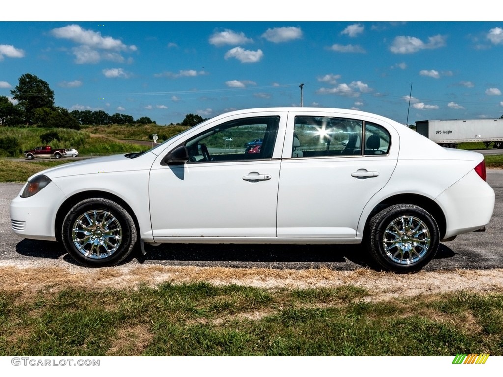 2009 Cobalt LS Sedan - Summit White / Gray photo #7