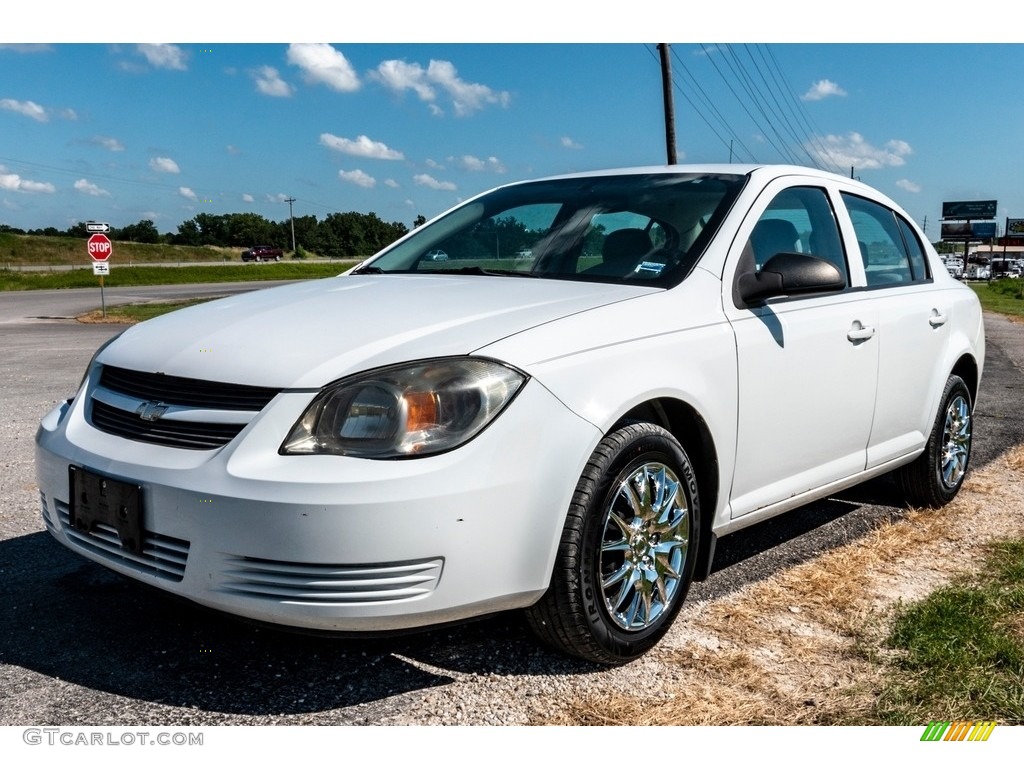 2009 Cobalt LS Sedan - Summit White / Gray photo #8