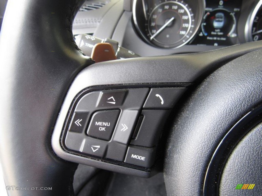 2016 Jaguar F-TYPE S Convertible Jet Steering Wheel Photo #134388041