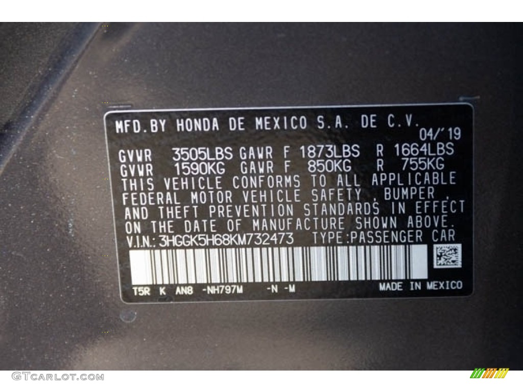 2019 Fit Color Code NH797M for Modern Steel Metallic Photo #134393534