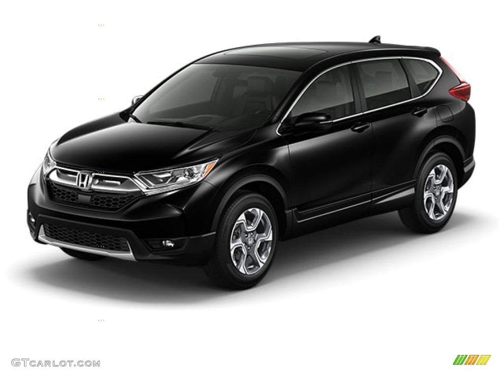 2019 CR-V EX - Crystal Black Pearl / Black photo #29