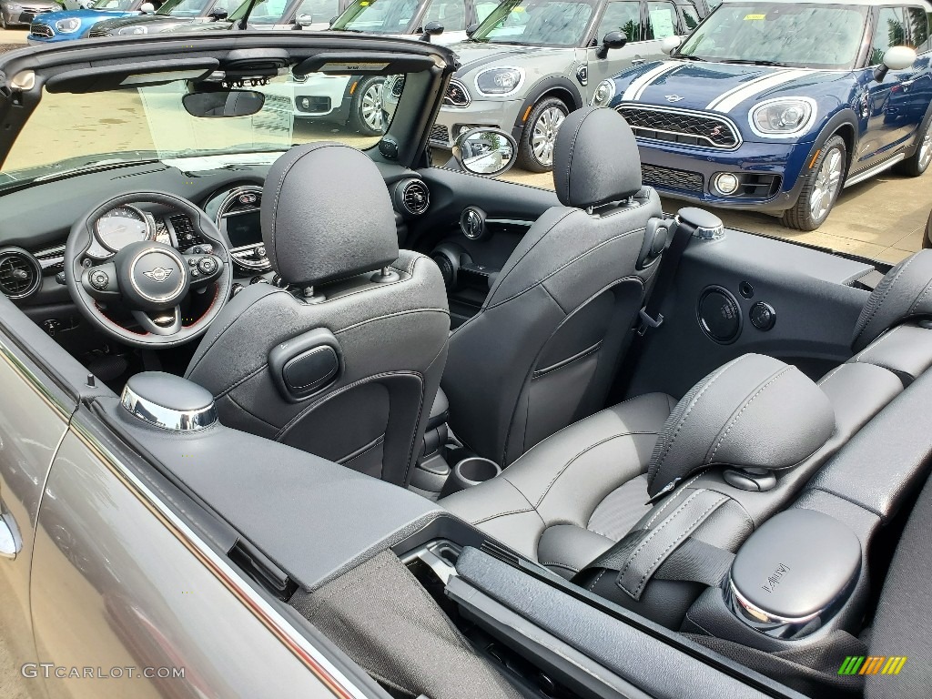 Carbon Black Interior 2019 Mini Convertible Cooper S Photo #134395639