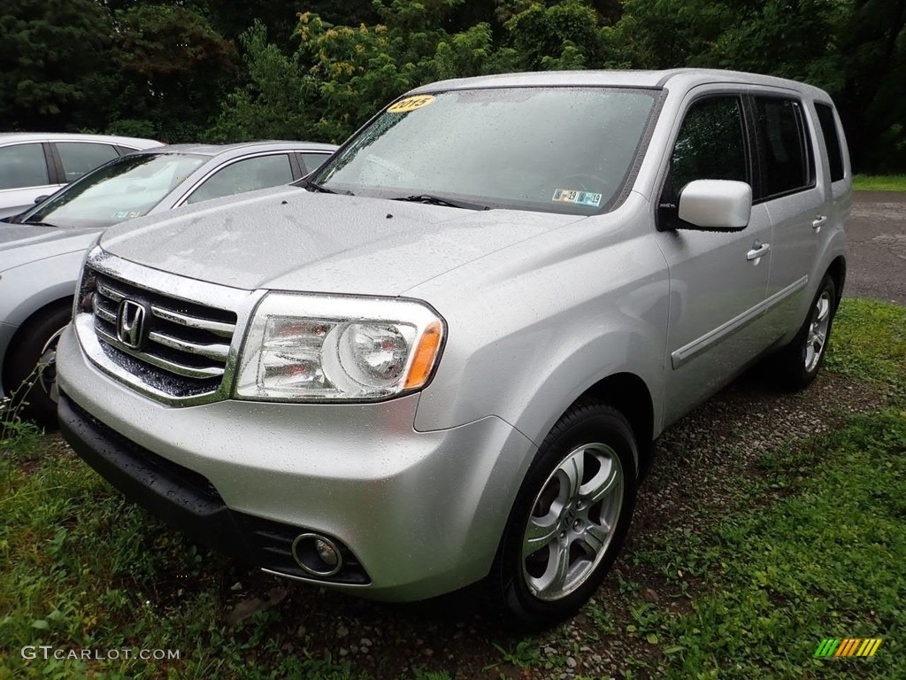 2015 Pilot EX-L 4WD - Alabaster Silver Metallic / Black photo #1