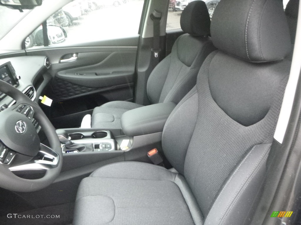 Black Interior 2020 Hyundai Santa Fe SEL AWD Photo #134398099