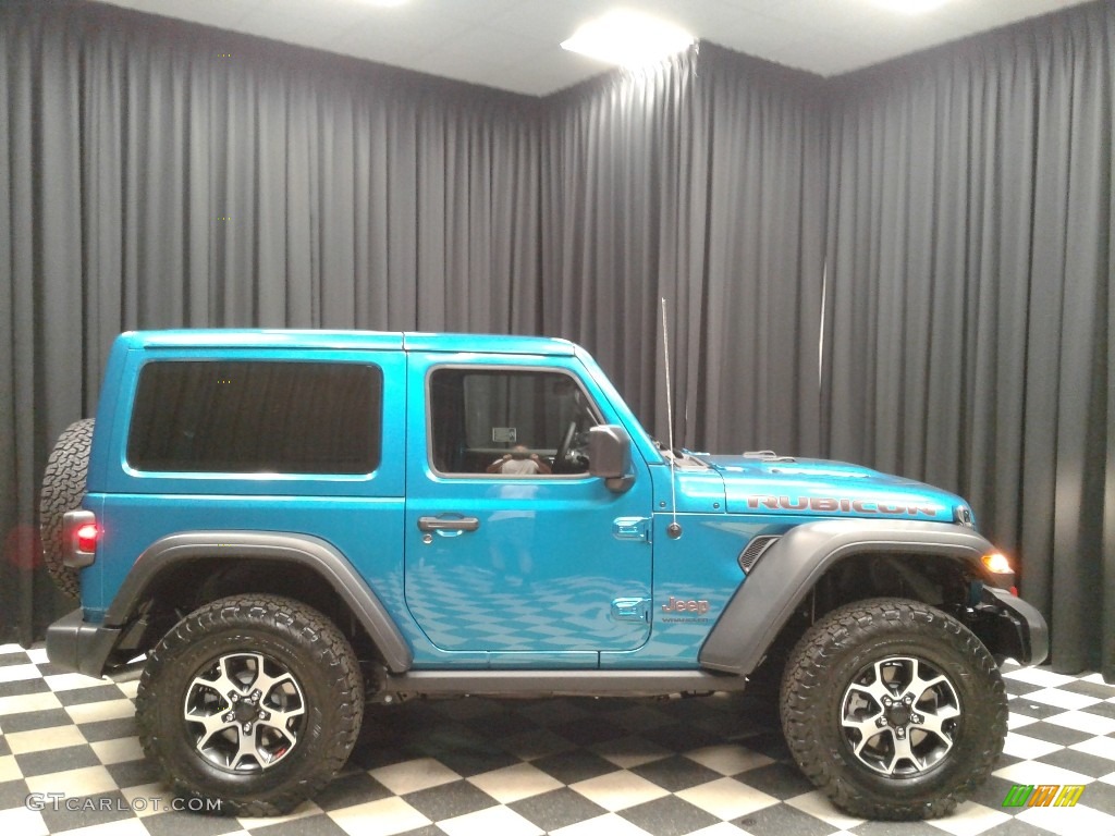 2019 Wrangler Rubicon 4x4 - Bikini Pearl / Black photo #5