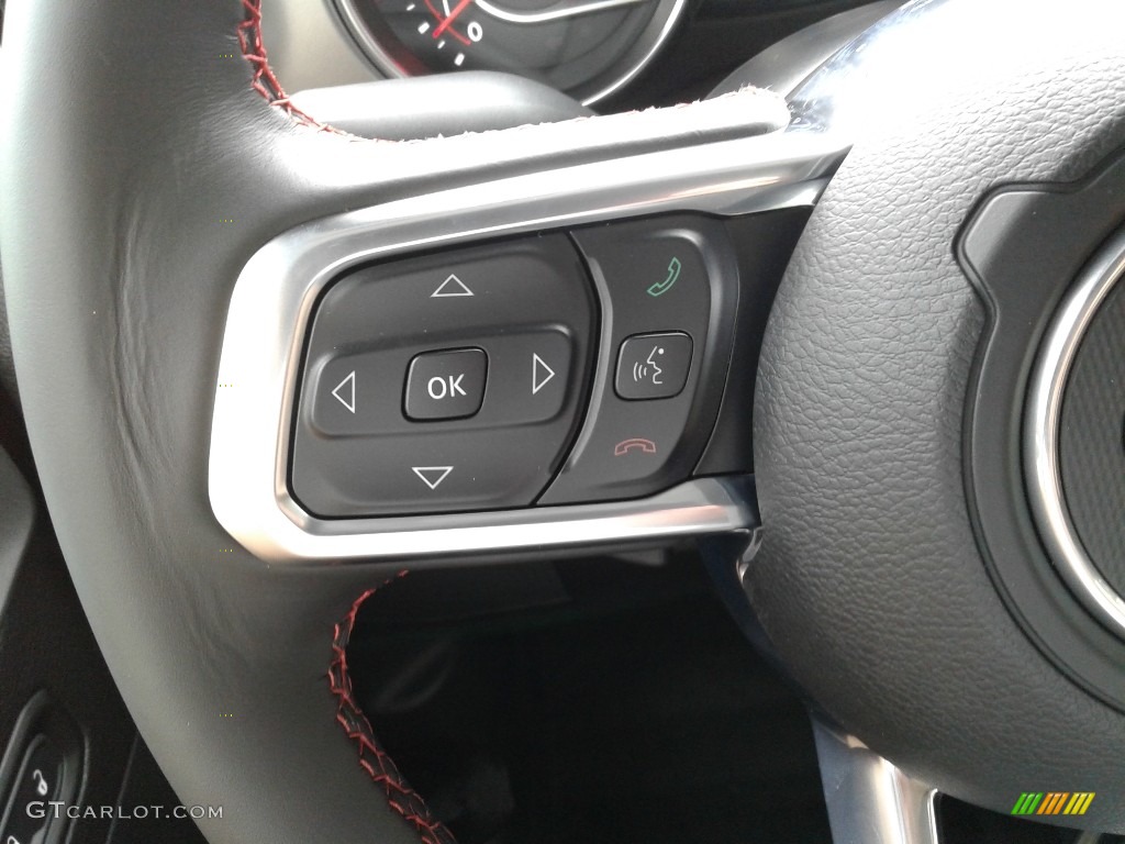 2019 Jeep Wrangler Rubicon 4x4 Black Steering Wheel Photo #134401561