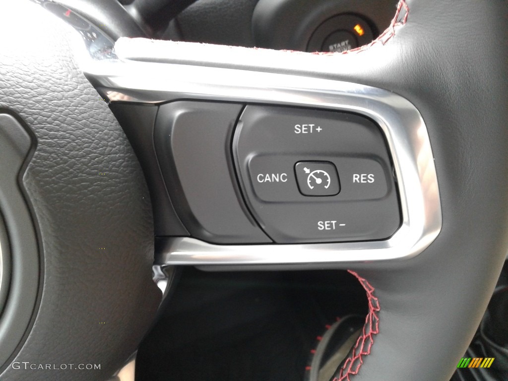 2019 Jeep Wrangler Rubicon 4x4 Black Steering Wheel Photo #134401582