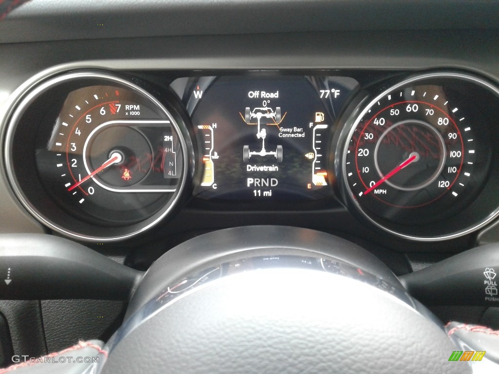 2019 Jeep Wrangler Rubicon 4x4 Gauges Photo #134401600