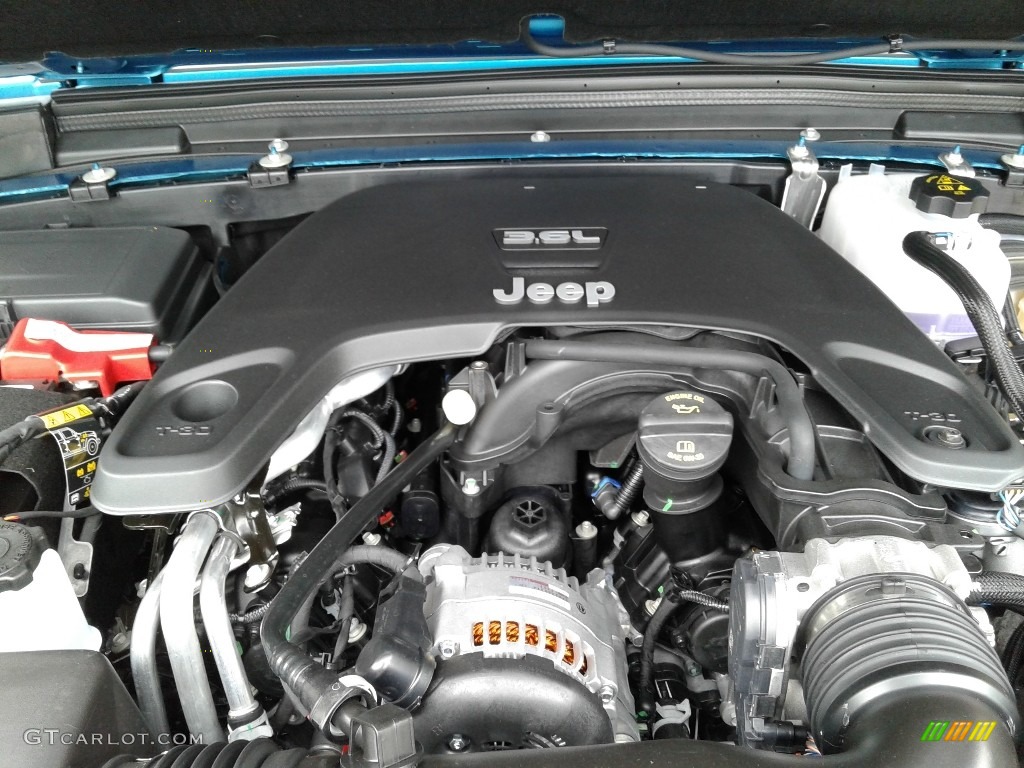2019 Jeep Wrangler Rubicon 4x4 3.6 Liter DOHC 24-Valve VVT V6 Engine Photo #134401951