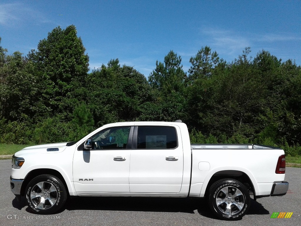 2019 1500 Laramie Crew Cab 4x4 - Ivory Tri–Coat / Black photo #1