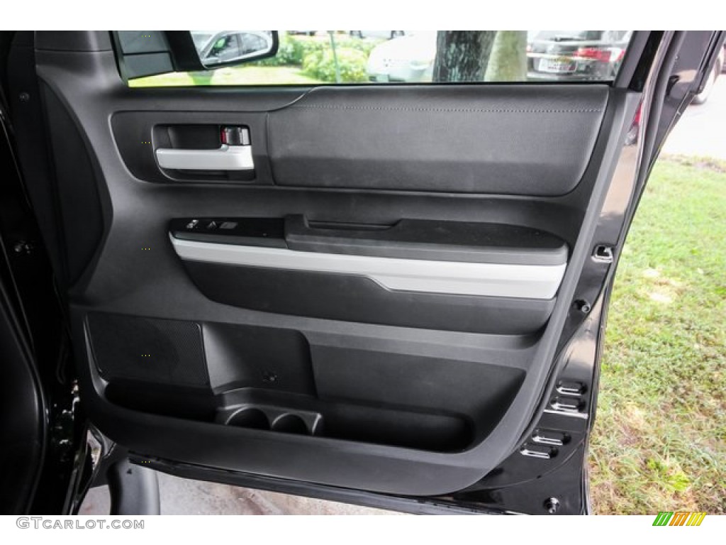 2019 Toyota Tundra TSS Off Road Double Cab Black Door Panel Photo #134402881