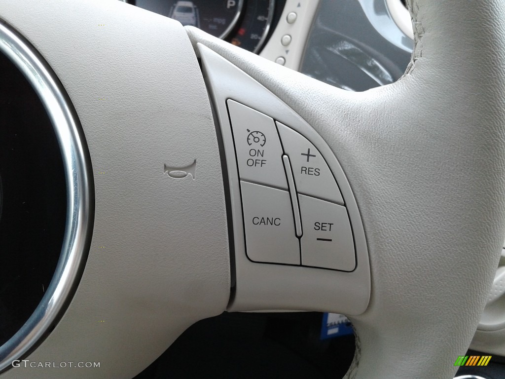 2019 Fiat 500 Pop Avorio (Ivory) Steering Wheel Photo #134403341