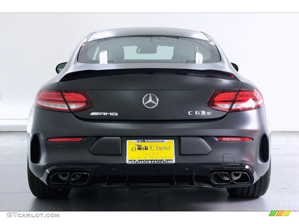 2019 C AMG 63 S Coupe - designo Graphite Grey Magno (Matte) / Magma Grey/Black photo #3