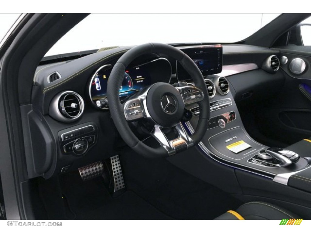 2019 Mercedes-Benz C AMG 63 S Coupe Magma Grey/Black Dashboard Photo #134405982