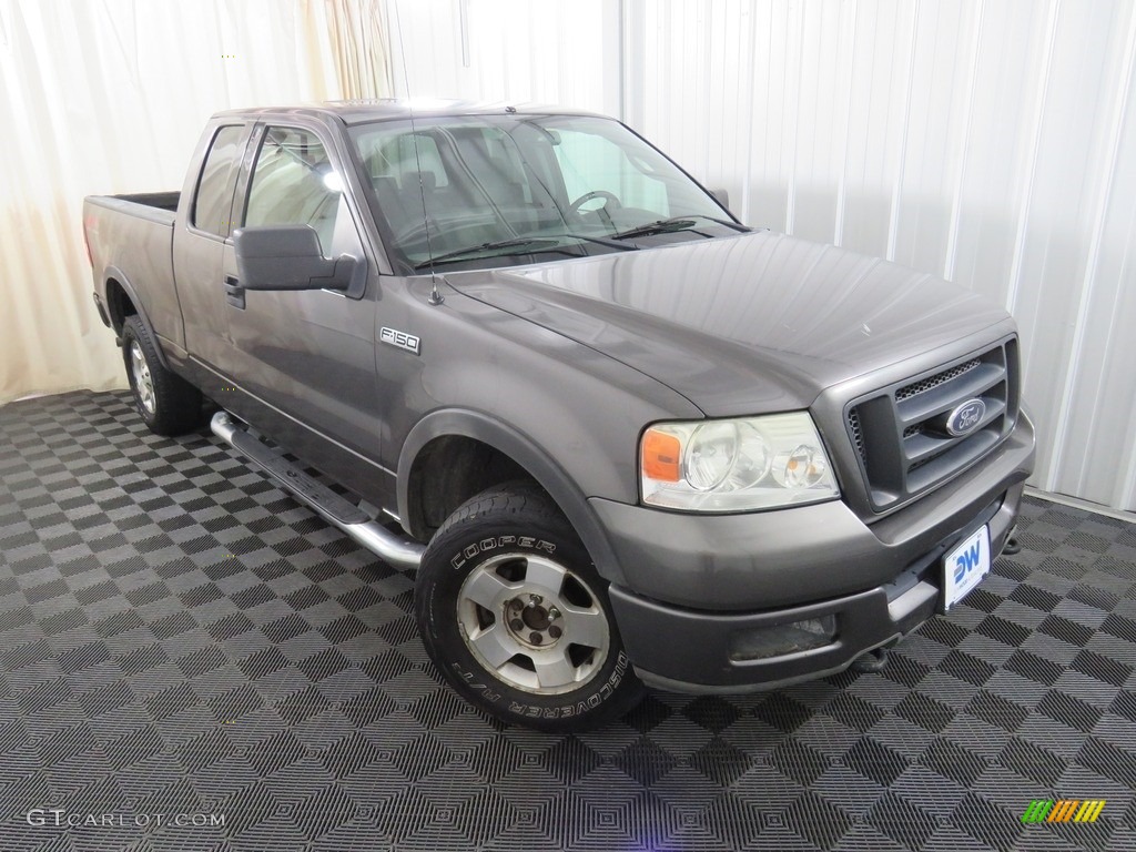 2004 F150 XLT SuperCab 4x4 - Dark Shadow Grey Metallic / Medium Graphite photo #4