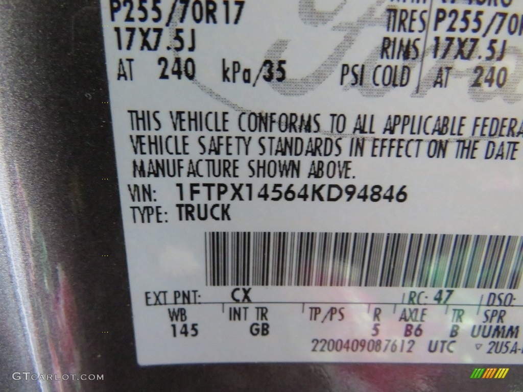 2004 F150 XLT SuperCab 4x4 - Dark Shadow Grey Metallic / Medium Graphite photo #32