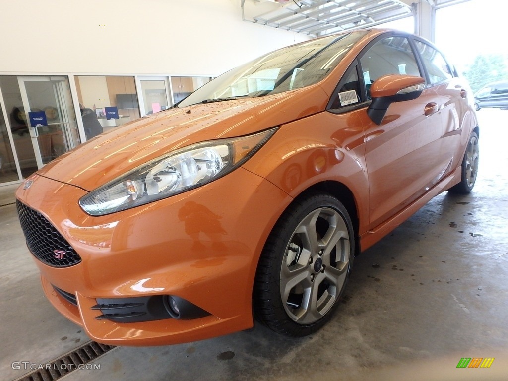 Orange Spice Metallic 2019 Ford Fiesta ST Hatchback Exterior Photo #134408268