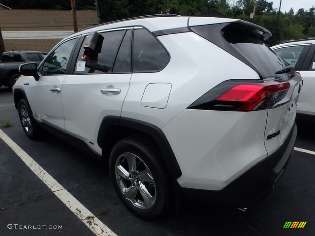 2019 RAV4 Limited AWD Hybrid - Blizzard White Pearl / Black photo #3
