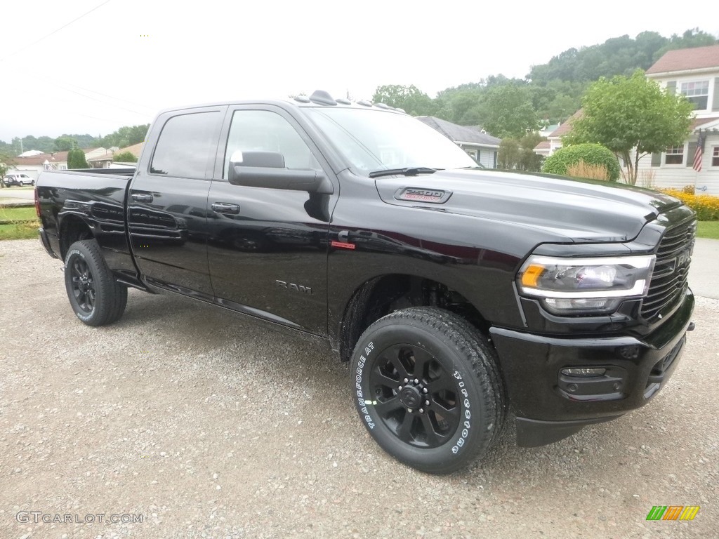 Diamond Black Crystal Pearl 2019 Ram 2500 Bighorn Crew Cab 4x4 Exterior Photo #134413199