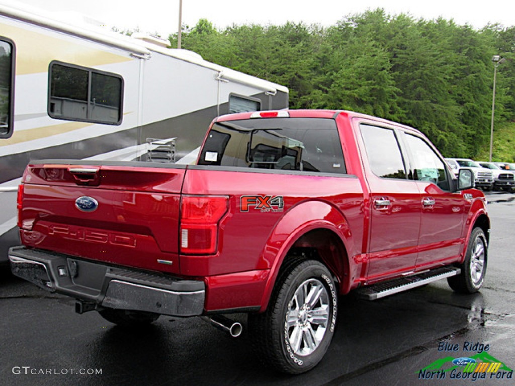 2019 F150 Lariat SuperCrew 4x4 - Ruby Red / Black photo #6