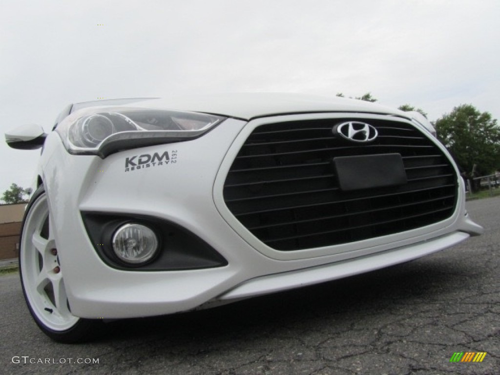 2013 Veloster Turbo - Elite White Pearl / Black photo #1