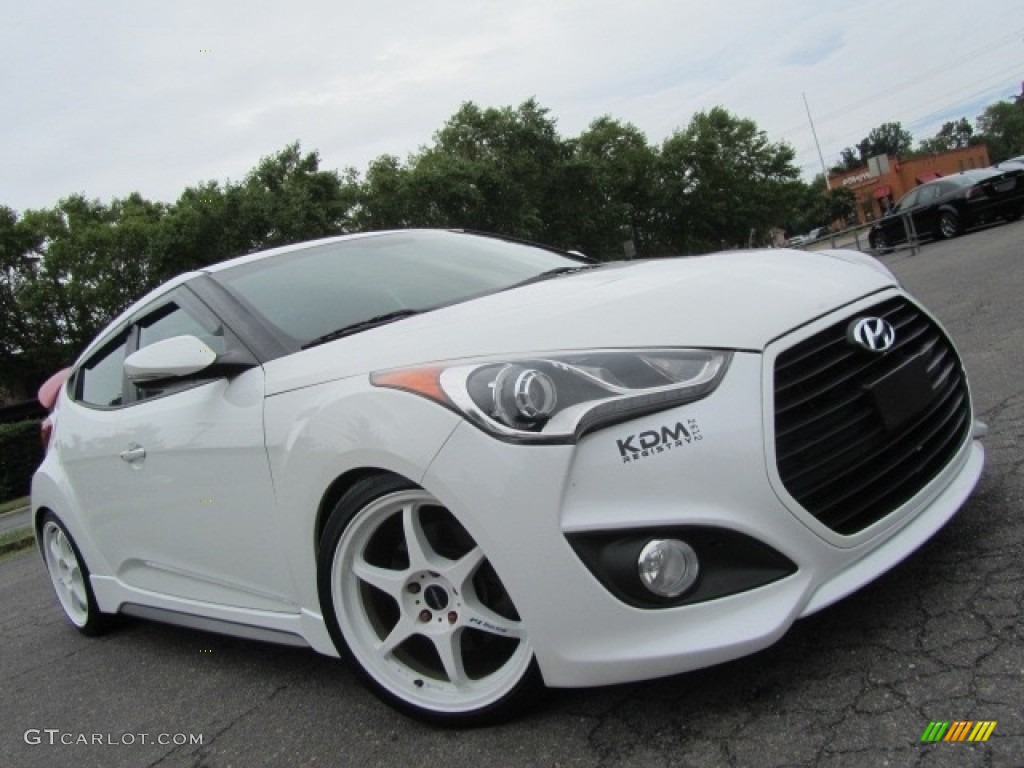 2013 Veloster Turbo - Elite White Pearl / Black photo #2