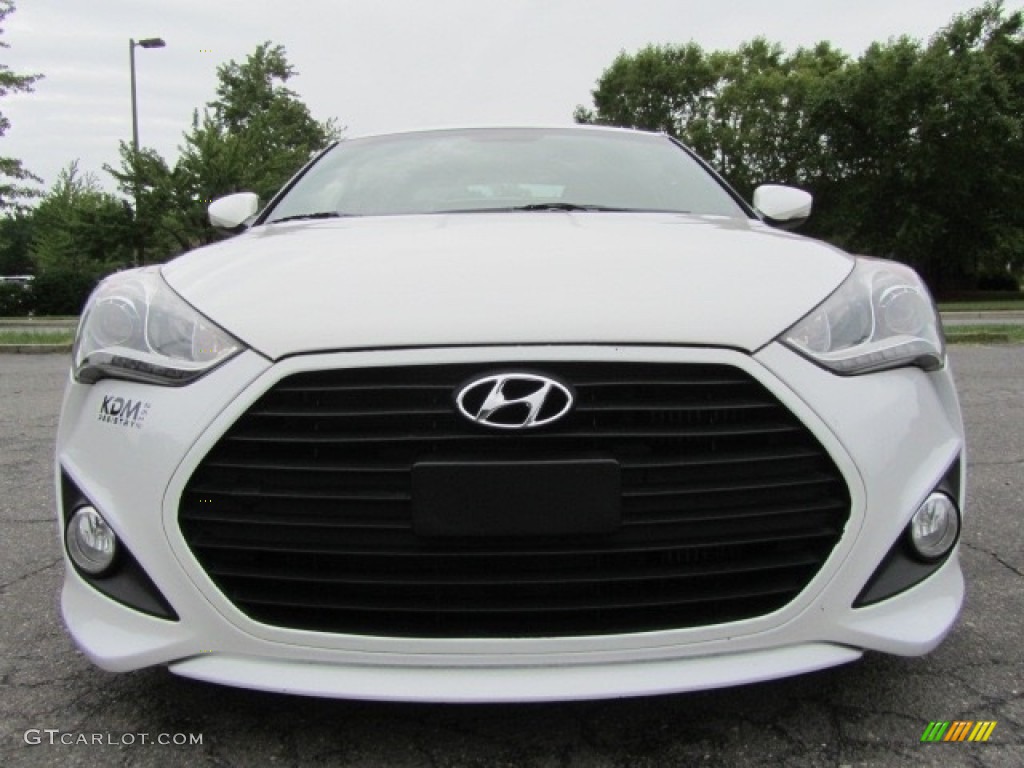 2013 Veloster Turbo - Elite White Pearl / Black photo #4