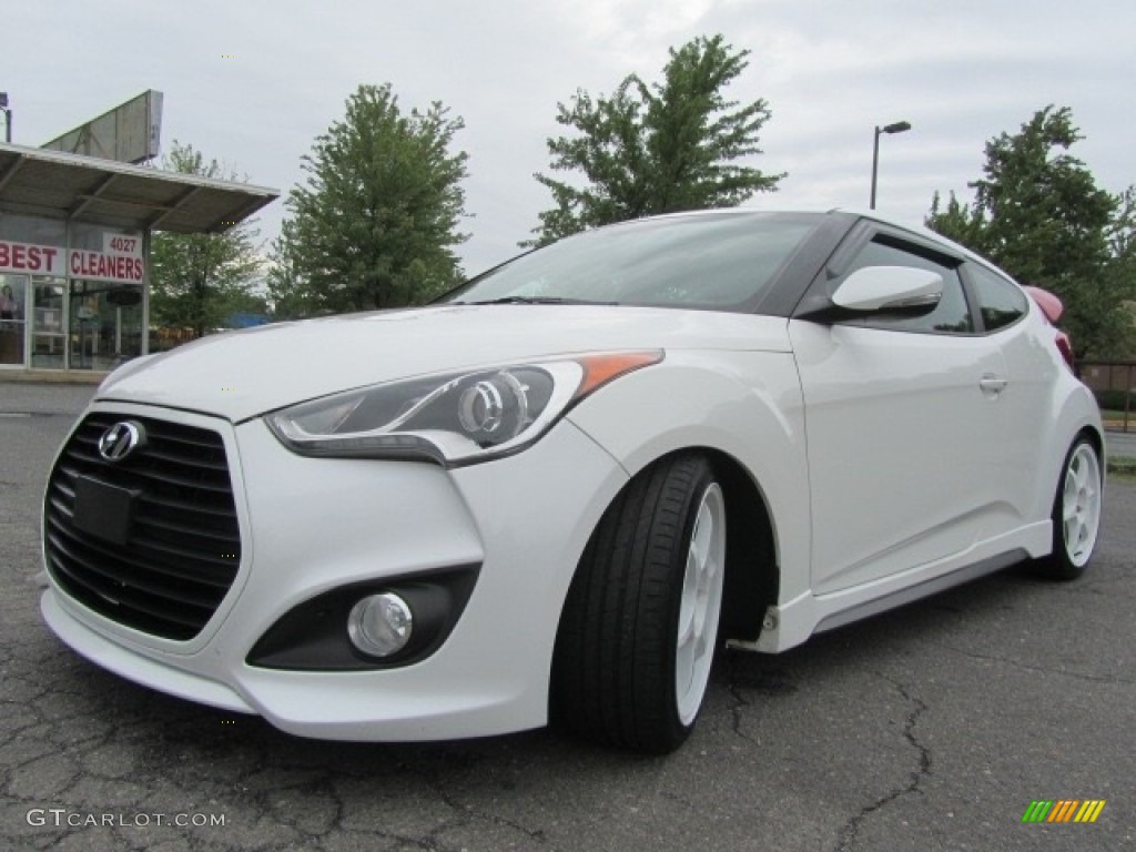 2013 Veloster Turbo - Elite White Pearl / Black photo #6
