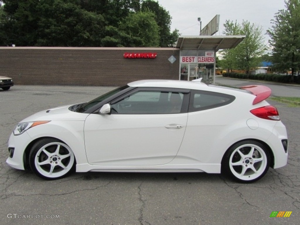 2013 Veloster Turbo - Elite White Pearl / Black photo #7