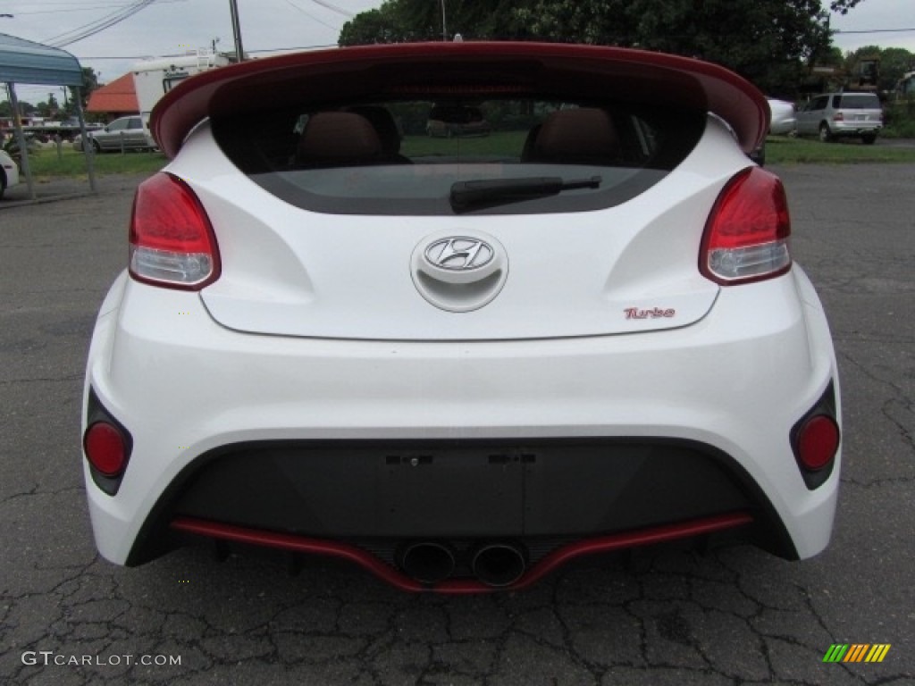 2013 Veloster Turbo - Elite White Pearl / Black photo #9