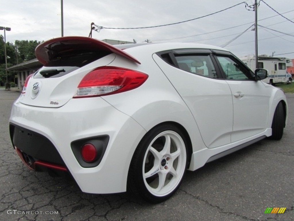 2013 Veloster Turbo - Elite White Pearl / Black photo #10