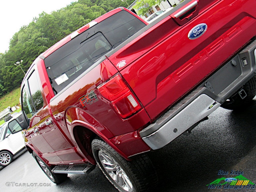 2019 F150 Lariat SuperCrew 4x4 - Ruby Red / Black photo #37