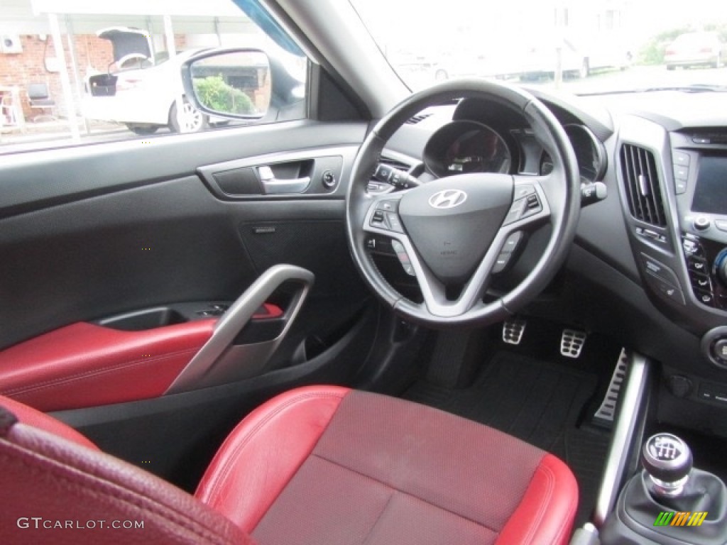 2013 Veloster Turbo - Elite White Pearl / Black photo #12