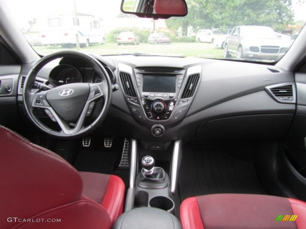 2013 Veloster Turbo - Elite White Pearl / Black photo #13