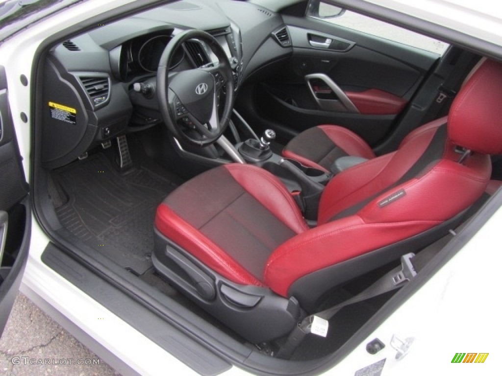 2013 Veloster Turbo - Elite White Pearl / Black photo #16